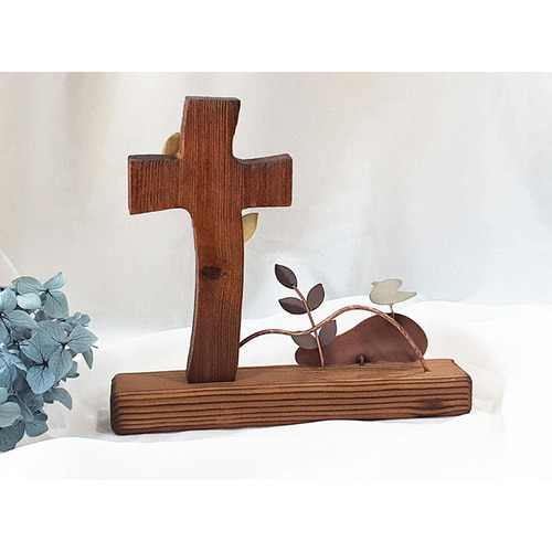 탁상용 나무 십자가 동산십자가 교회 선물 KAT 021