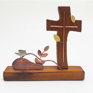 탁상용 나무 십자가 동산십자가 교회 선물 KAT 021